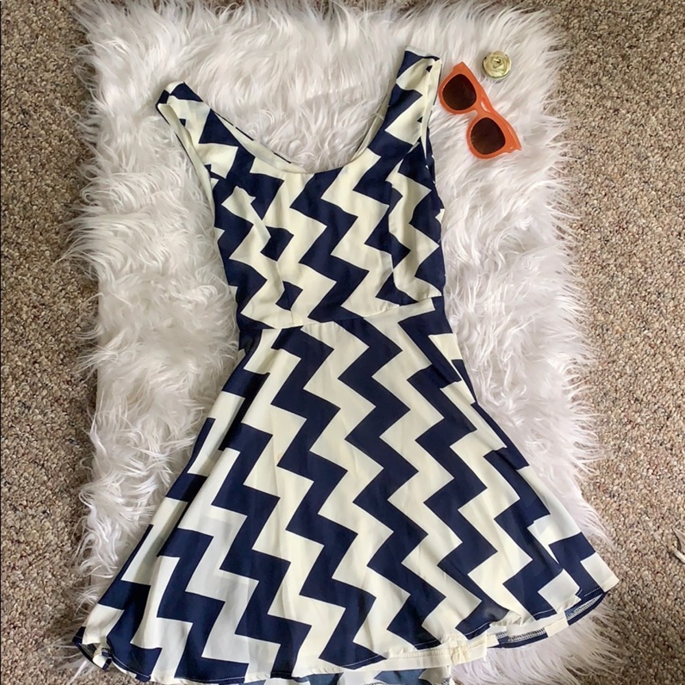 Chevron Baby Doll Dress